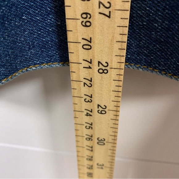 Vintage 90s Y2K Denim Jacket Riviera Hotel Las Vegas Men L Trucker Jean Blue EUC - Picture 14 of 15